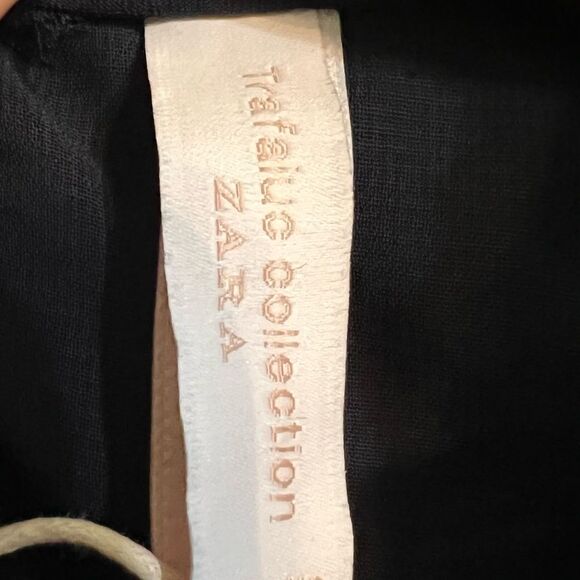 ZARA Navy Ruffle Top Women’s Sz X-Small NWT 🏷 trafaiuc collection - Picture 14 of 14